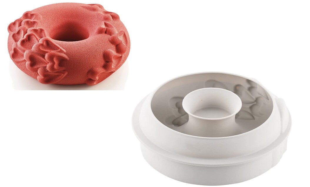 Silikomart Stampo torta Passione cuore 3D silicone ciambella torte torta - Rotex