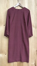 MM LaFleur Pattern Burgundy Dress Sz Small