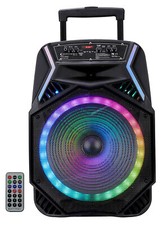 Technical Pro Rainb15 3000w 15" Bluetooth Battery Led Dj Party Speaker+remote