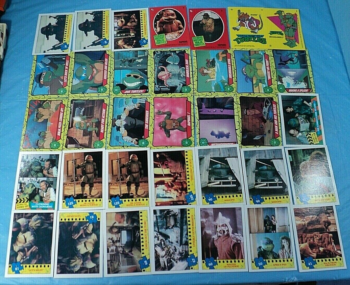 Vintage 1980's Teenage Mutant Ninja Turtles TMNT 35 Trading Cards