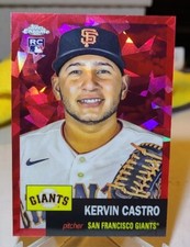 2022 Topps Chrome Platinum KERVIN CASTRO RED ATOMIC Parallel /100 Giants RC