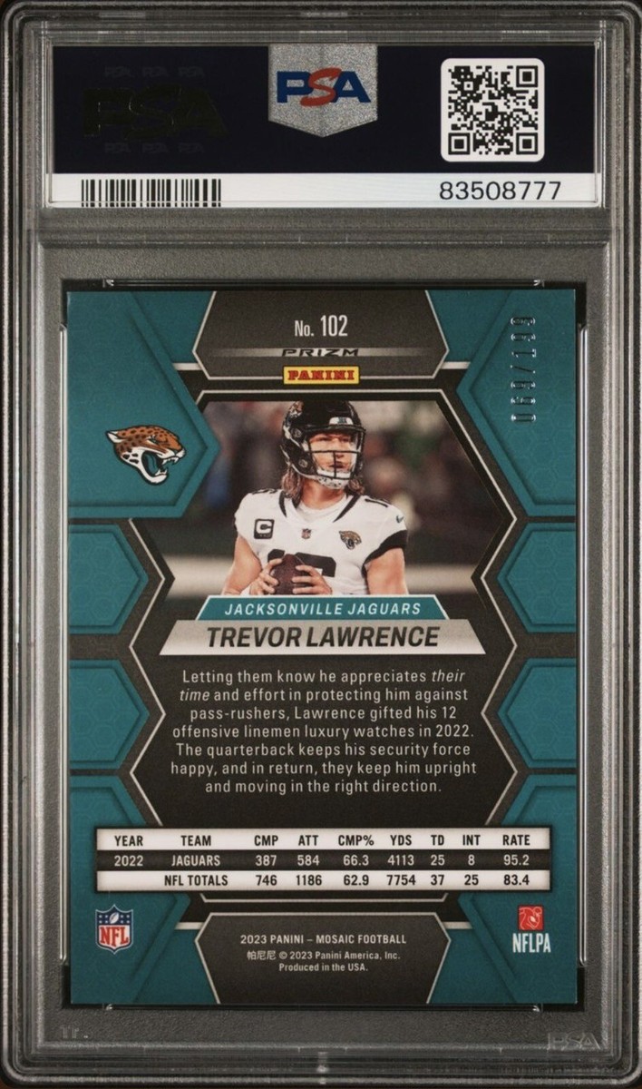2023 Panini Mosaic - Trevor Lawrence #102 Orange Mosaic Prizm /199