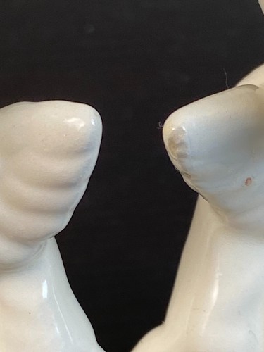 Vintage Ceramic Kissing Angels, Choir Boy and Girl figurines 3.75" Tall - Picture 5 of 10