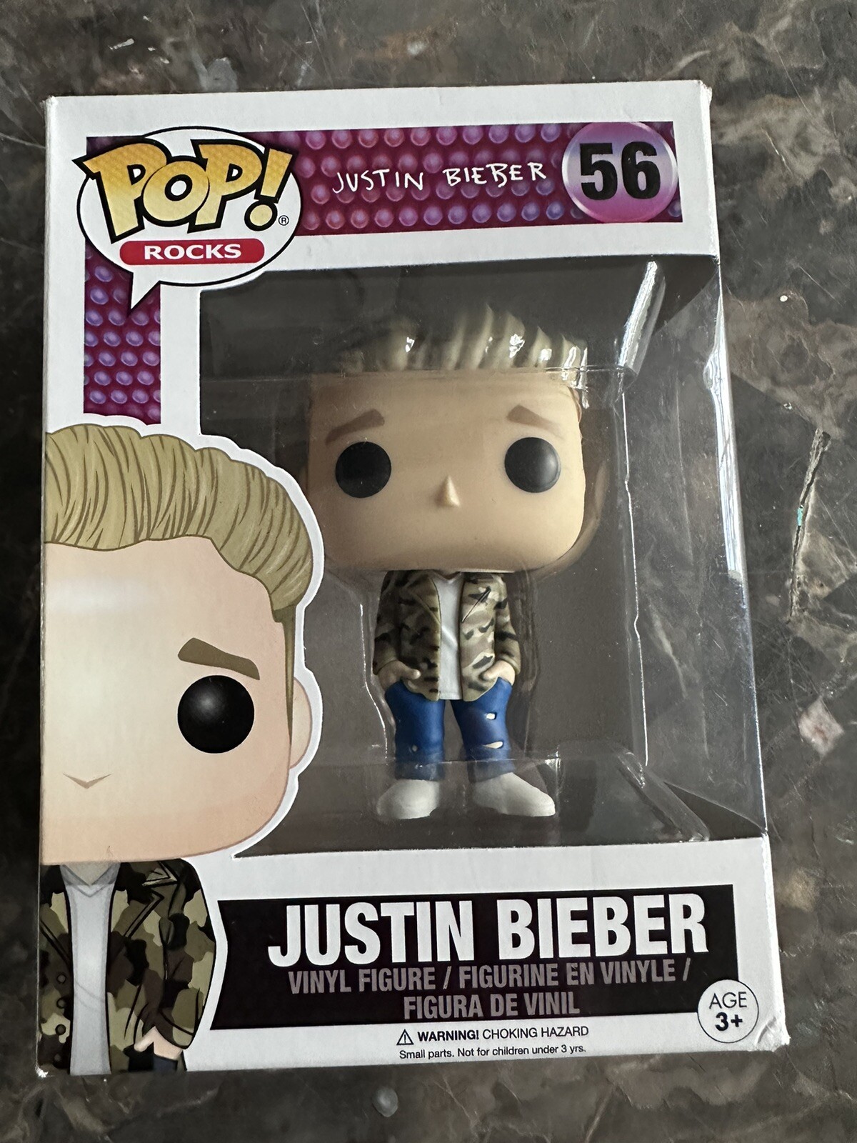 Justin Bieber Funko Pop! Rocks Justin Beiber Vinyl Figure #56
