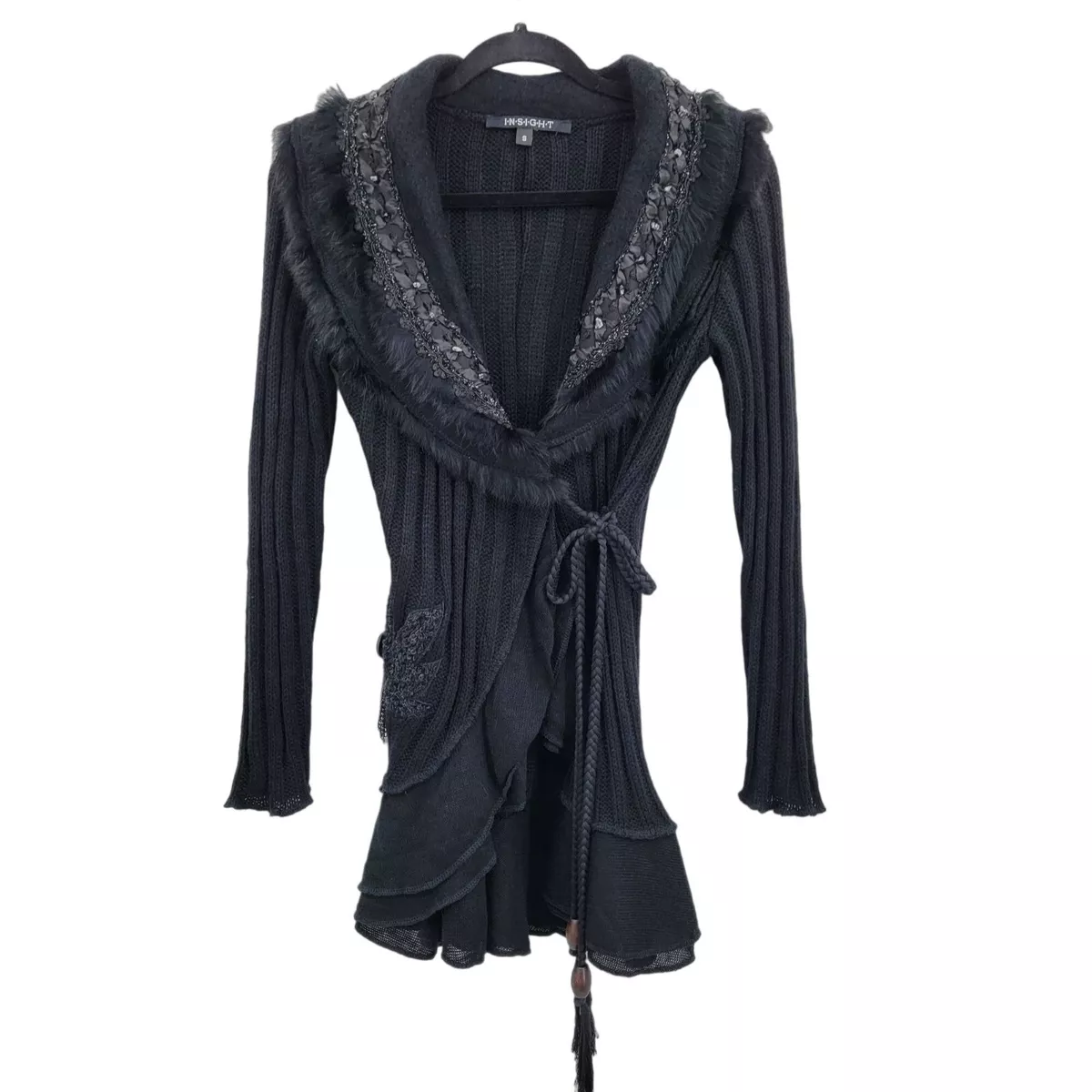 Ruffle clearance duster cardigan