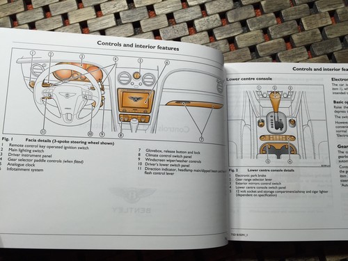 2014 2015 BENTLEY FLYING SPUR OWNERS MANUAL +NAVI SECT (FULL SET) +UNUSD SRVC BK - Picture 7 of 12