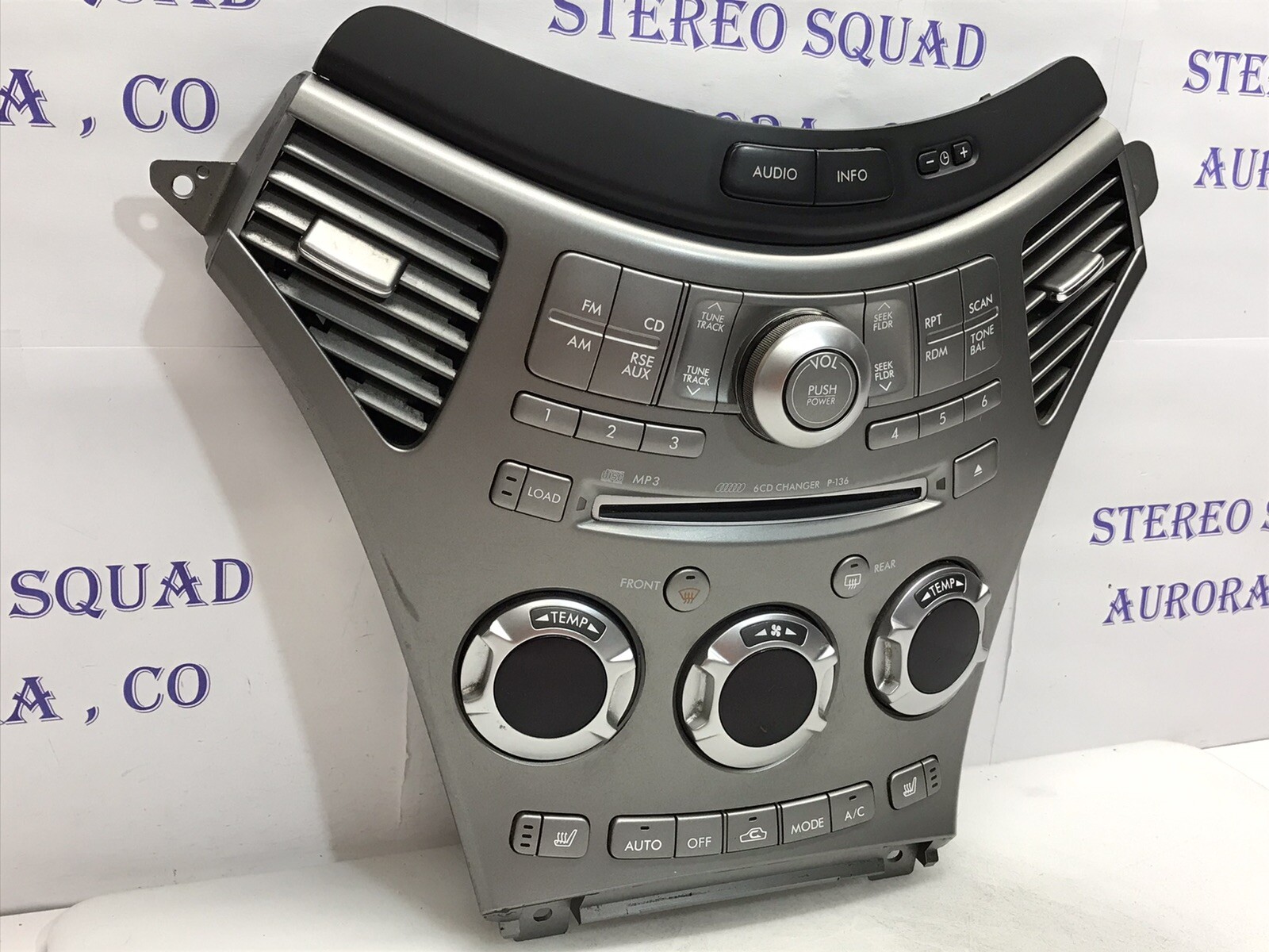 2007 2014 SUBARU TRIBECA DASH CONTROL PANEL 86213XA03A , P136 "G011D