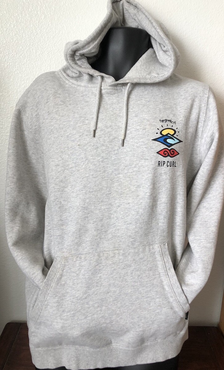 Vintage Rip Curl The Search Icon Sunset Kangaroo Pockets Pullover Hoodie  Men’s L