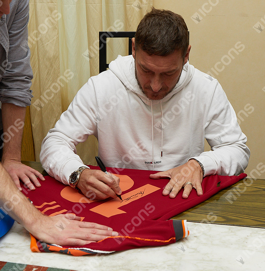 Francesco Totti Signed Jersey AS Roma 1998-99 Icons