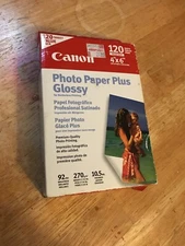 Canon Photo Paper Plus Glossy 120-sheets 4x6IN  New - Damaged Box
