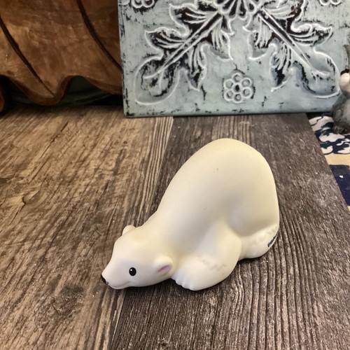 Fisher Price Little People Zoo Talkers - WHITE POLAR BEAR Arctic Animal Rare!