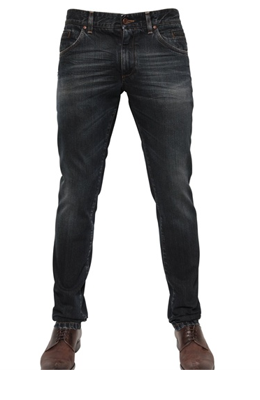 Dolce&Gabbana Black Label 14GOLD Logo Plate Faded Dark Jeans Dolce&Gabbana Black Label 14GOLD Logo Plate Faded Dark Jeans
