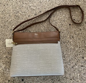 fossil evie leather crossbody bag