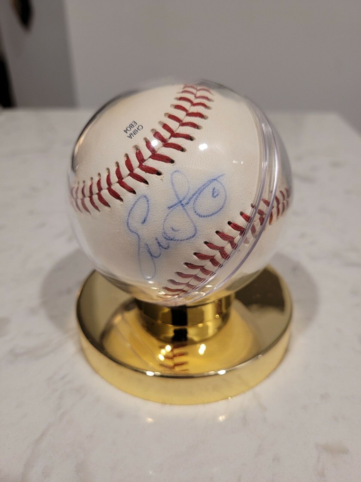 Evan Longoria autograph - Southern League baseball from pre-rookie year 2007