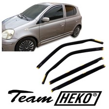 Deflettori Aria Per Toyota Yaris 2001-2006 5-Porte Set 4 Antiturbo Antivento