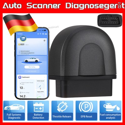 OBD2 Scanner Bluetooth Pro Diagnosegerät OBDII Diagnosewerkzeuge für iOS/Android