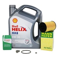 Mann ÖLfilter +5L 5W-30 FüR Audi A3 A4 A6 Q3 Q5 Seat Skoda VW Golf 1.6 2.0 TDI