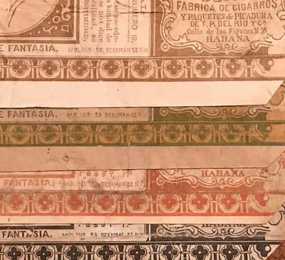 1860s cigarette 4 LA LEGITIMIDAD EMPTY CIGARETTE PACK LABEL MOLINS ENDICOTT BEEKMAN NY USA  1860