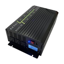 US 1000W 12V 24V to 120V 60HZ Pure Sine Wave Car Battery Power Inverter USB LCD