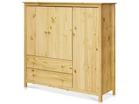 WäScheschrank Kleiderschrank Massivholzschrank 3-Trg. Tobino Kiefer Natur 3T2SK