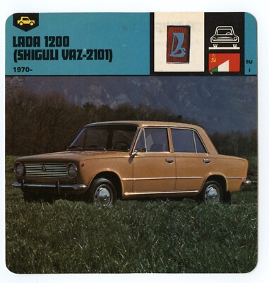 Lada 1200 Shiguli Vaz-2101- Production Car Edito Service SA Auto Rally Card