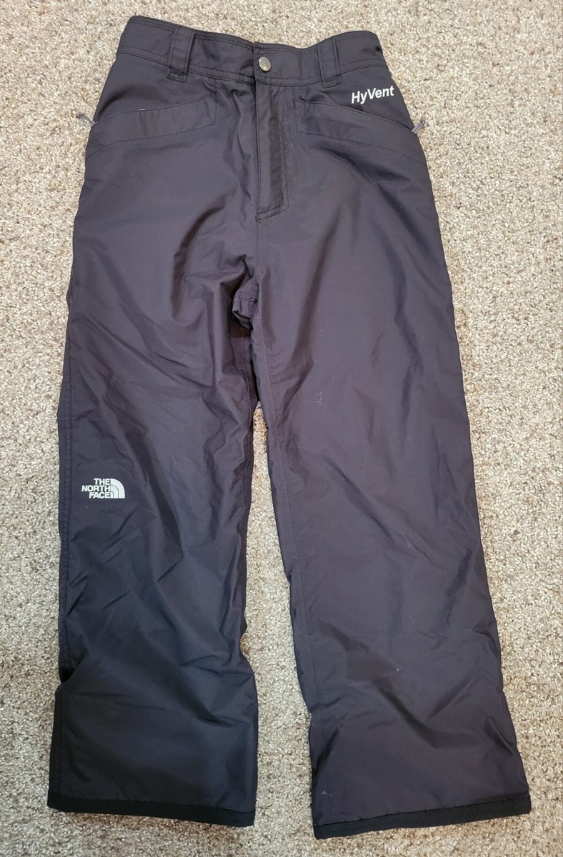 Youth/Junior Black North Face HyVent Snow Pants Size Medium | eBay