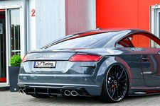Gefräster Heckansatz Diffusor aus ABS passend für Audi TTS 8S Facelift