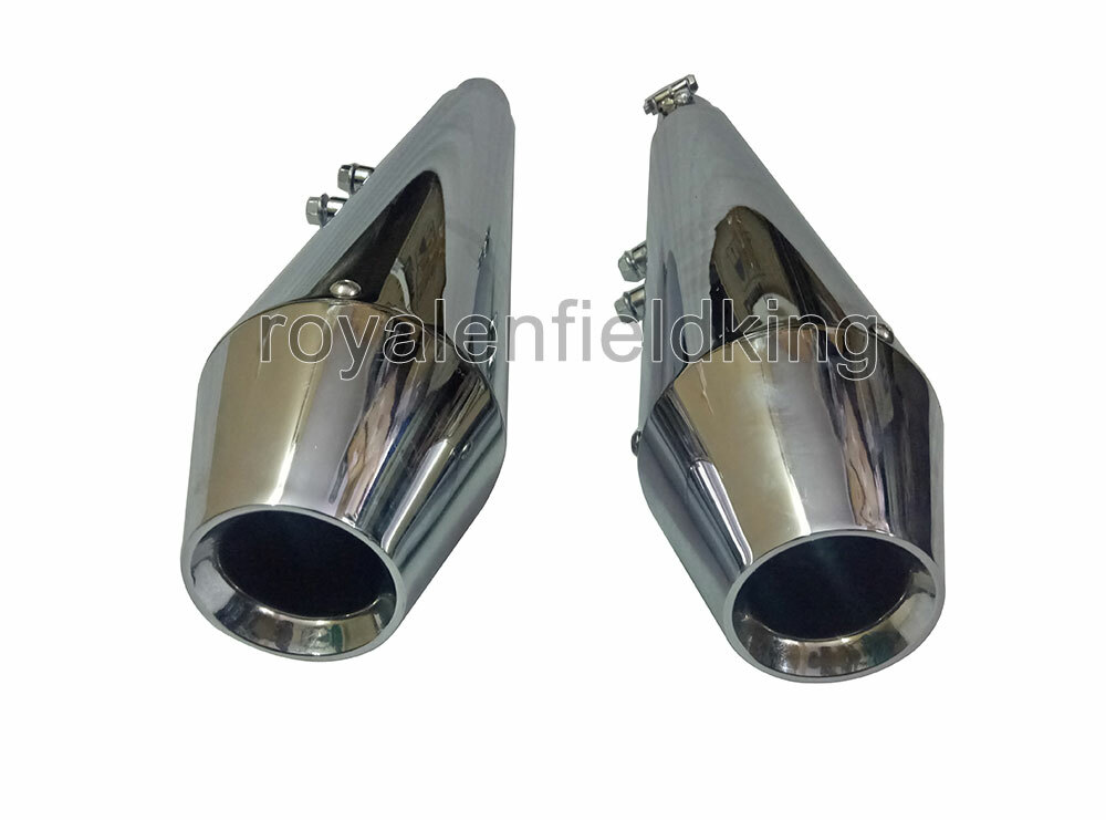 Royal Enfield GT & Interceptor 650 AEW TE 101 Exhaust Silencer, Chrome 2022-2023 - Picture 5 of 6