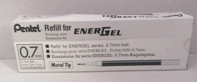 P012 - Pentel - 12x LR7 Gelschreibermine - Rot 0,7mm - NEU