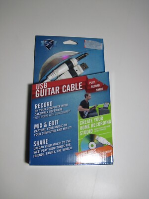 First Act MX901 USB Guitar Cable and Cakewalk Music Software, NEW J06