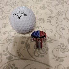 Golf Ball Marker Punisher USA Flag cool awesome unique