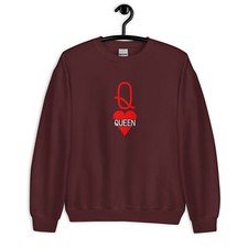 Queen of hearts Couple Unisex Sweatshirt