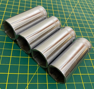 Snap On Tools 3/8 Zoll Antrieb große Größe 4-teiliges tiefes Steckschlüsselsatz 23 mm-26 mm