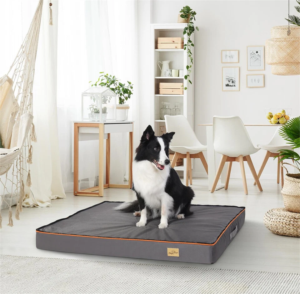 Превосходная кровать для большой собаки пена с эффектом памяти коврик-ящик съемный чехол подушка - Изображение 4 из 4