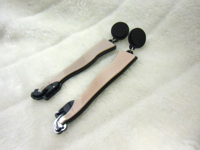 Boucles D'oreilles Originales Style Art Déco - Jambes De Pin-up à Talons Hauts (acrylique Noir, Neuves)