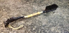 Vintage Men's Shoe Brush w/ Wooden Handle and Horse Head