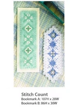 HARDANGER BOOKMARK DUO CROSS STITCH PATTERN ONLY   ZA - T2   , YD  EYEA