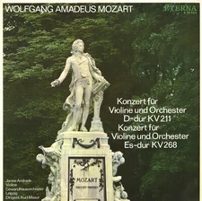 MOZART Violin Concertos K.211 268 ANDRADE MASUR Eterna 820824 LP GD1 Mono VG+