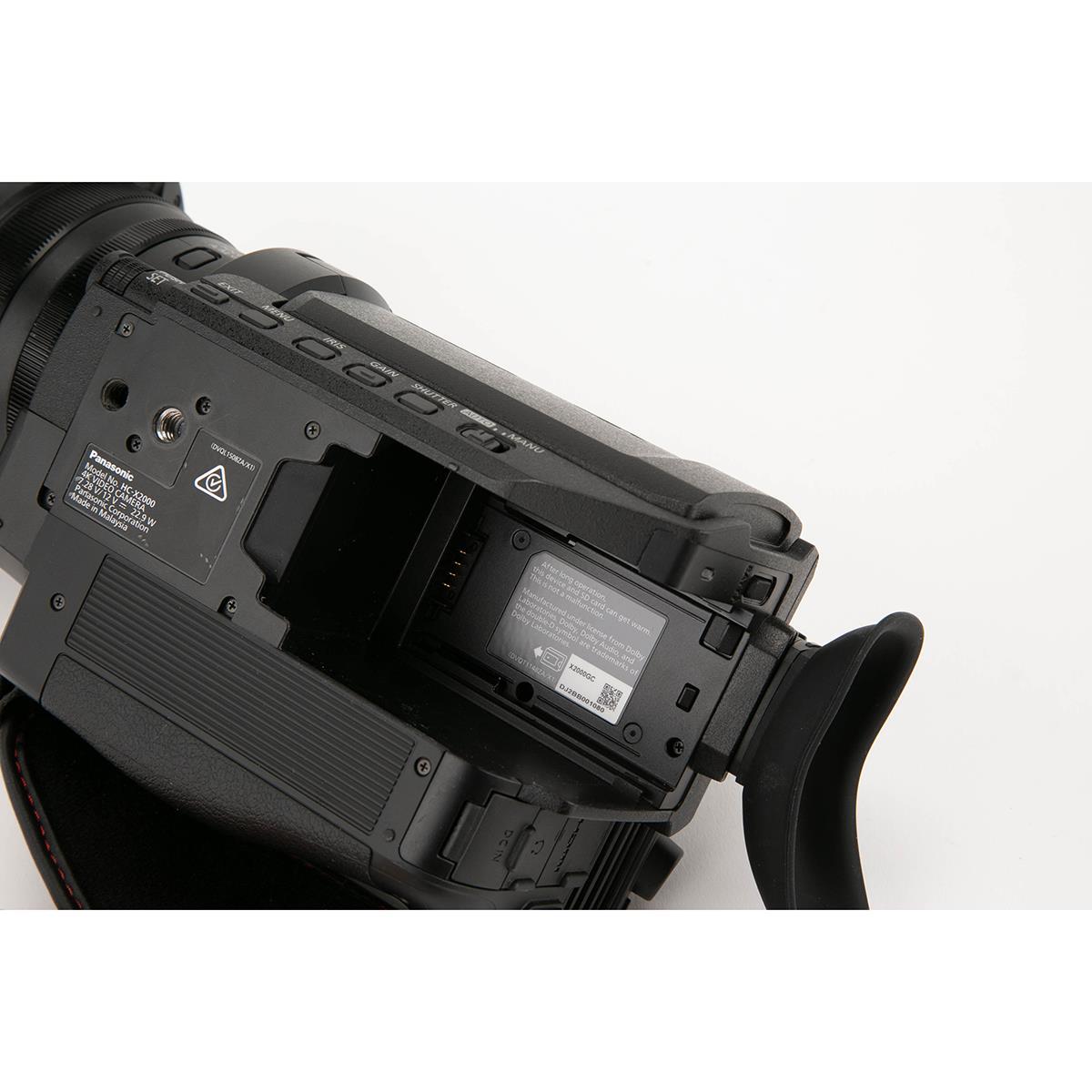 Panasonic HC-X2000 4K Professional Camcorder - (84 Hours) SKU#1716224