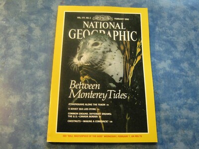 NATIONAL GEOGRAPHIC February 1990 MONTEREY BAY Athapaskans ARAL SEA Chestnuts
