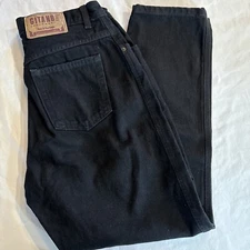 Black Gitano Jeans Women Size 12 Short With 12” Rise