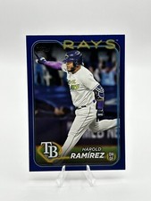 Harold Ramirez 2024 Topps Series 1 Royal Blue Parallel Tampa Bay Rays