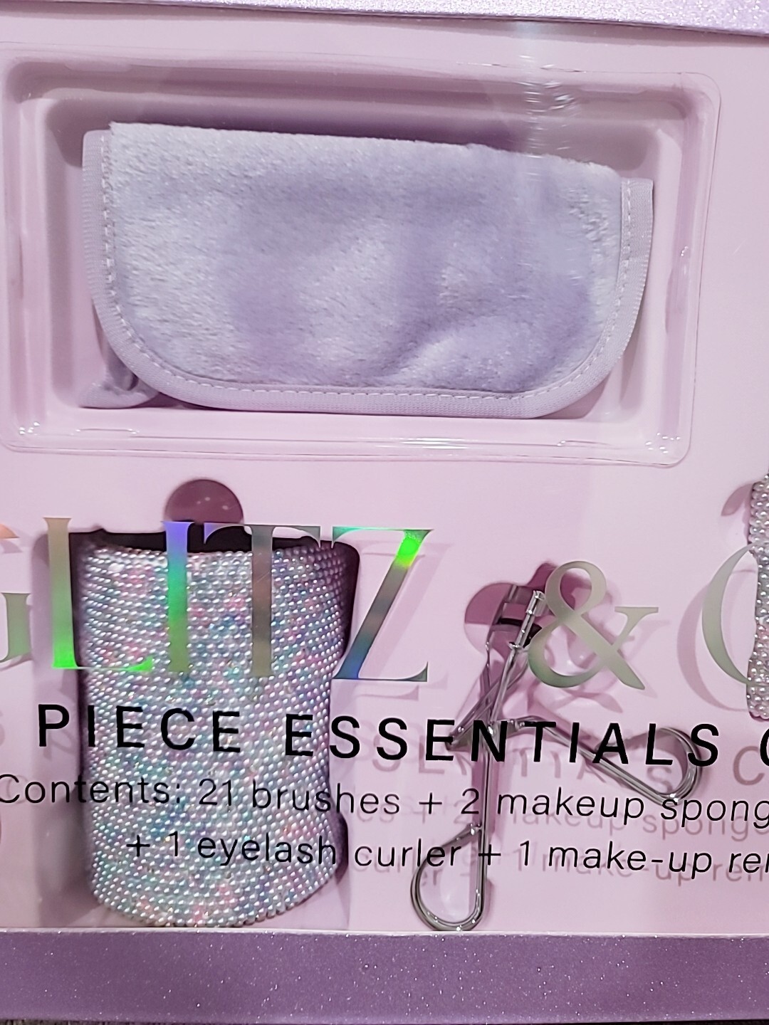 Glitz & Glam Makeup Brush Set 26 Pieces New 2023 Rhinestone Pearl Tik