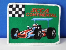 SECCA CONTINENTAL GRAND PRIX  CAR RACE VINTAGE HAT PATCH BADGE RACING SOUVENIR