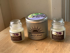 New - Lot of 3 Lavender Chamomile Candles