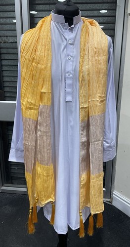 Hochzeitsparty Mehndi Nikah Herrenschal Dupatta Patka Bräutigam Indianer Pakistaner - Bild 81 von 83