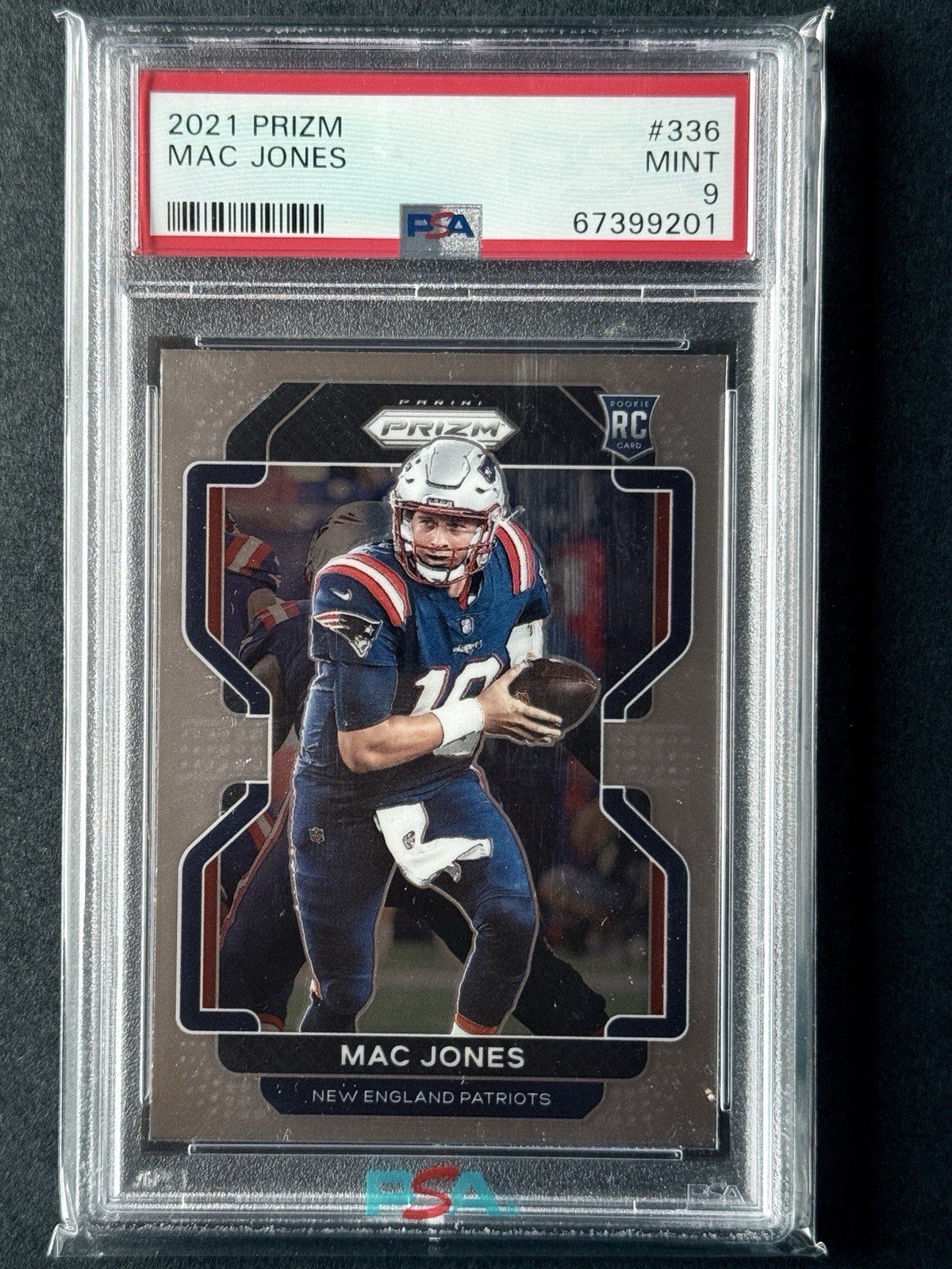 2021 Mac Jones Panini Prizm PSA 9 Rookie #336
