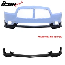 Fits 11-14 Dodge Charger KB Style Front Bumper Lip Spoiler Guard Unpainted 3PCS