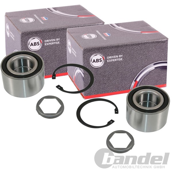 2X A.B.S. Radlager Satz Hinten Beidseitig Passend FüR Opel Calibra Omega Senator-image