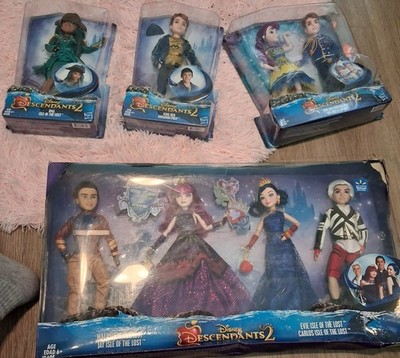 Disney Descendants 2 & 3 Isle Of Lost Dolls MAL JAY EVIE CARLOS Lot Exclusive